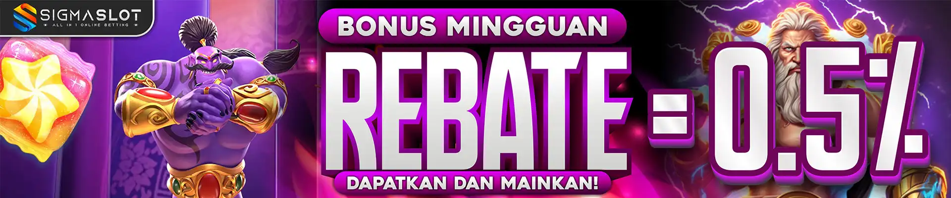 BONUS REBATE MINGGUAN